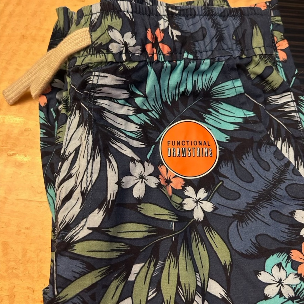 Place Kids Floral Print Shorts - Blue, Green, and Orange